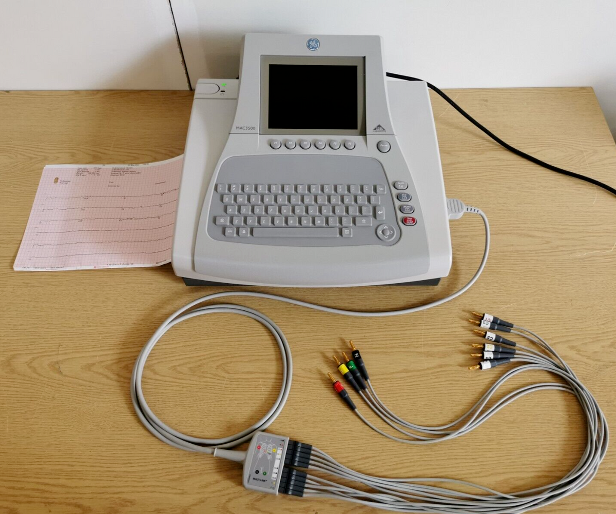 ge mac 3500 12SL ECG machine recorder patient monitor with 12 Leads ECG cable0