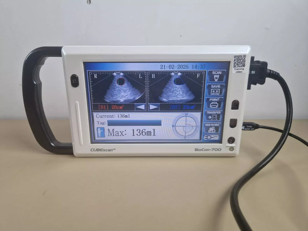 CUBESCAN bioscan 700 ultrasound bladder scanner   touch screen   in calibration2