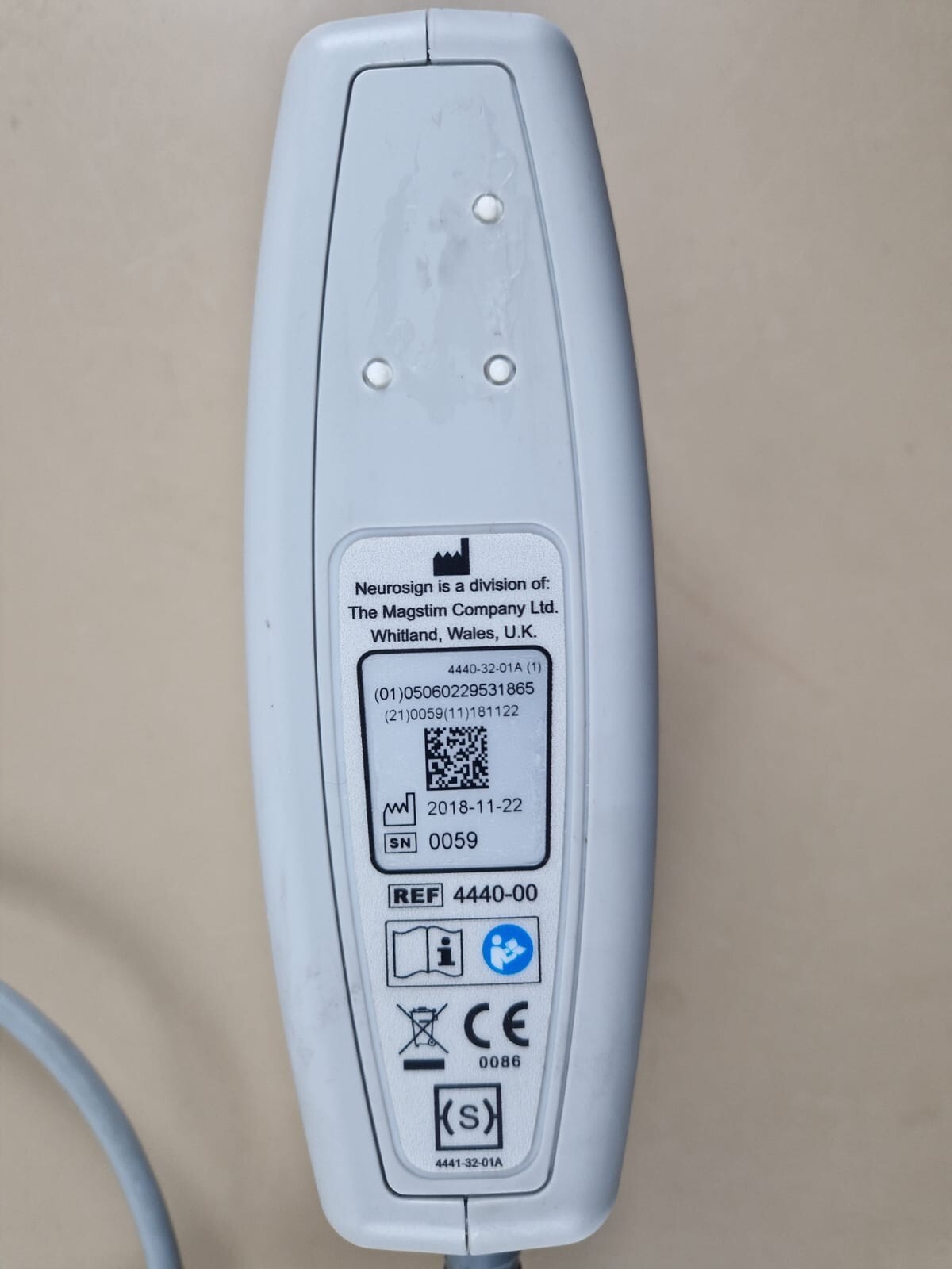magstim neurosign V4 nerve monitor pre amplifier laryngeal electrode cable probe13