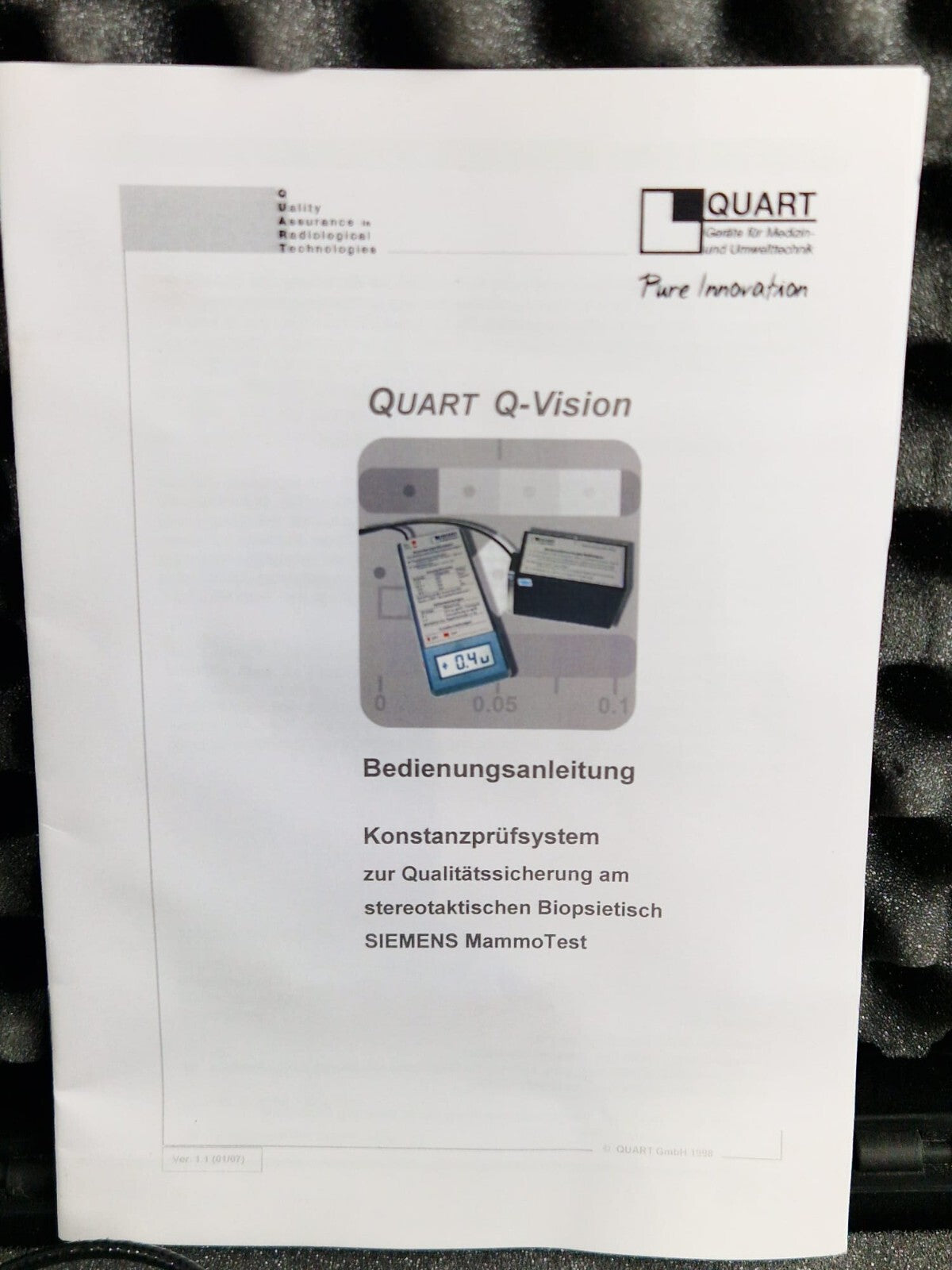 siemens mammo test quart Q vision mammomat mammography phantom22