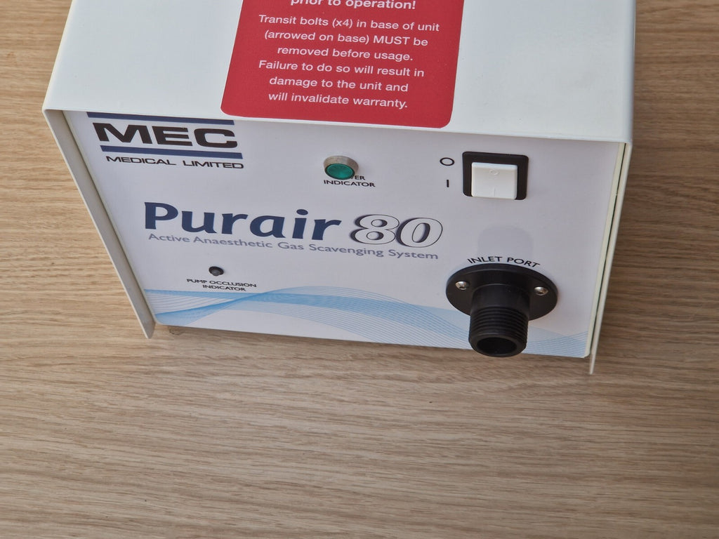 MEC purair 80 portable AGSS AA gas scavenging pump   discard remove waste gas6