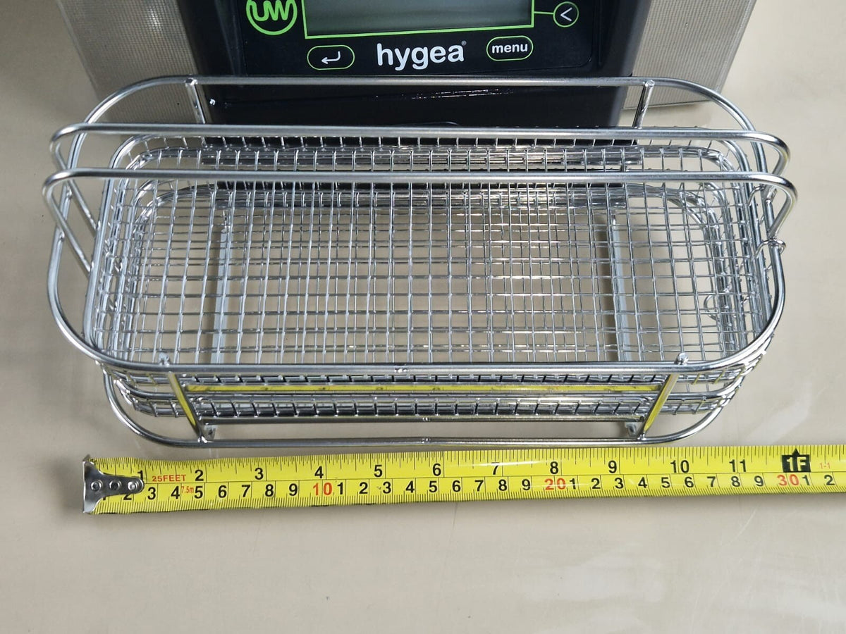 hygea 1 ultrawave ultrasonic water bath cleaner 250 watts with lid   basket3