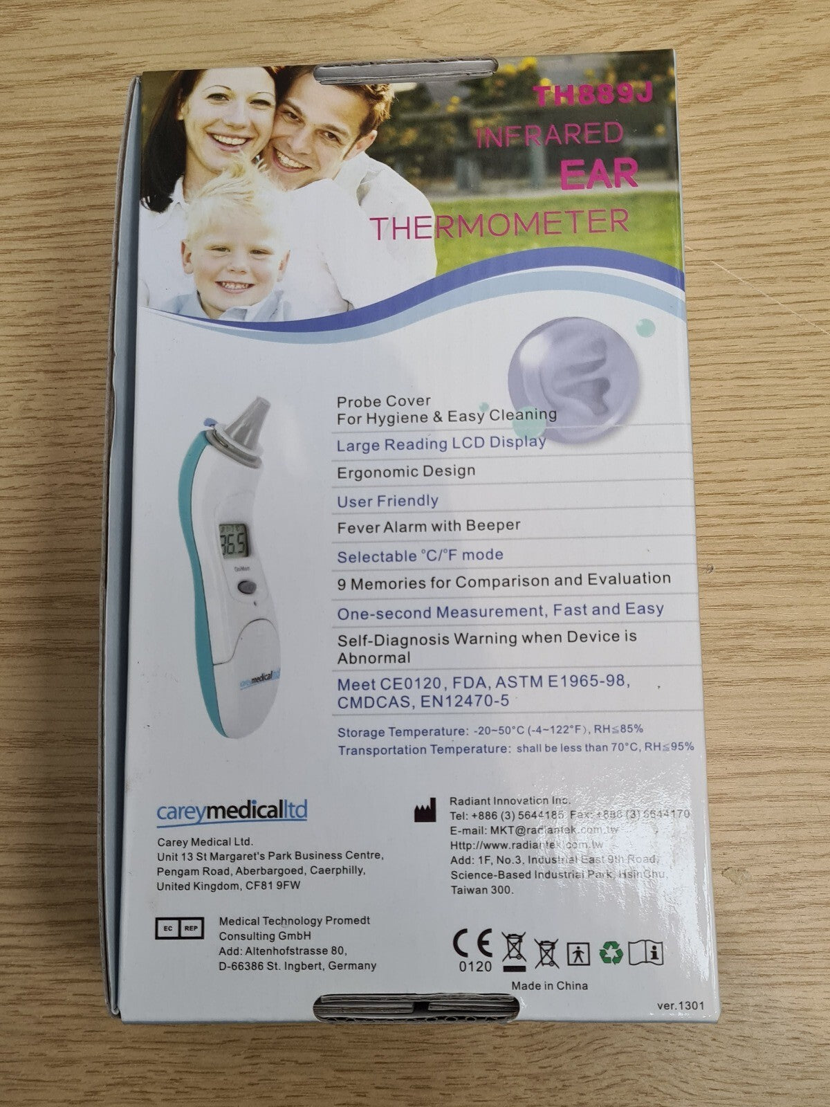 ear thermometer TH889J infrared probe cover ejector4