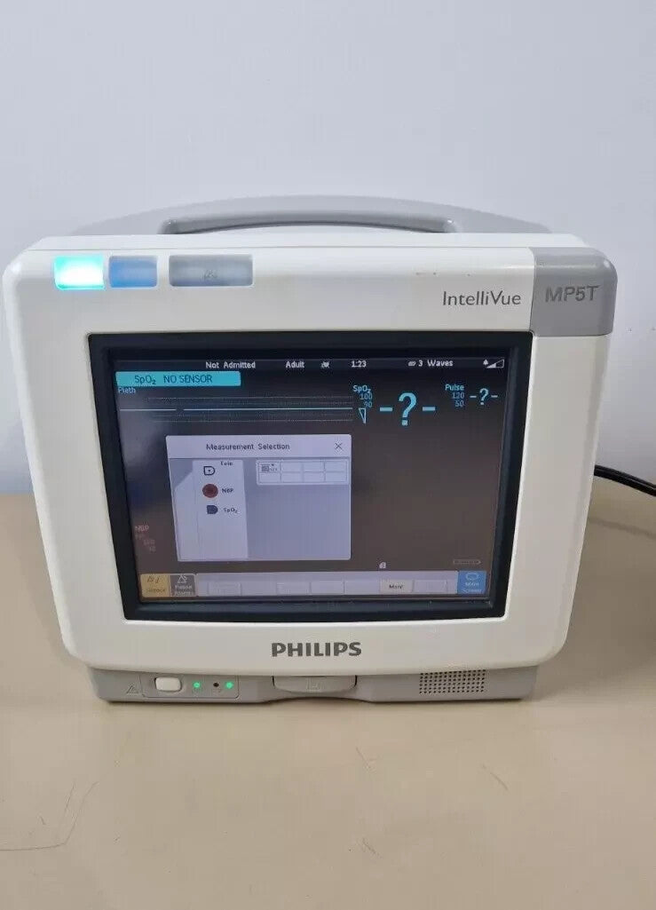 philips intellivue MPT5 patient monitor NIBP SPO2 telemetry connector M8105AT8