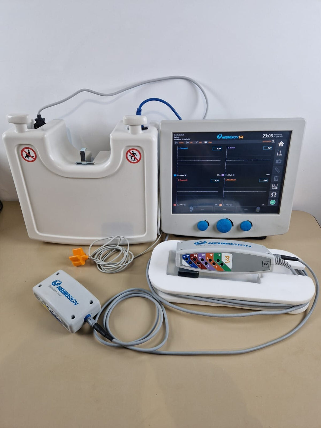 magstim neurosign V4 nerve monitor pre amplifier laryngeal electrode cable probe23