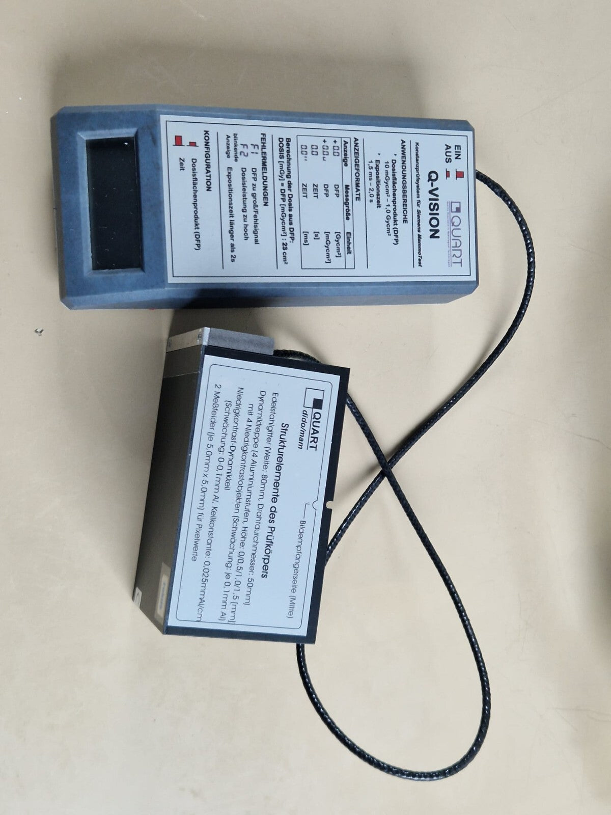 siemens mammo test quart Q vision mammomat mammography phantom20