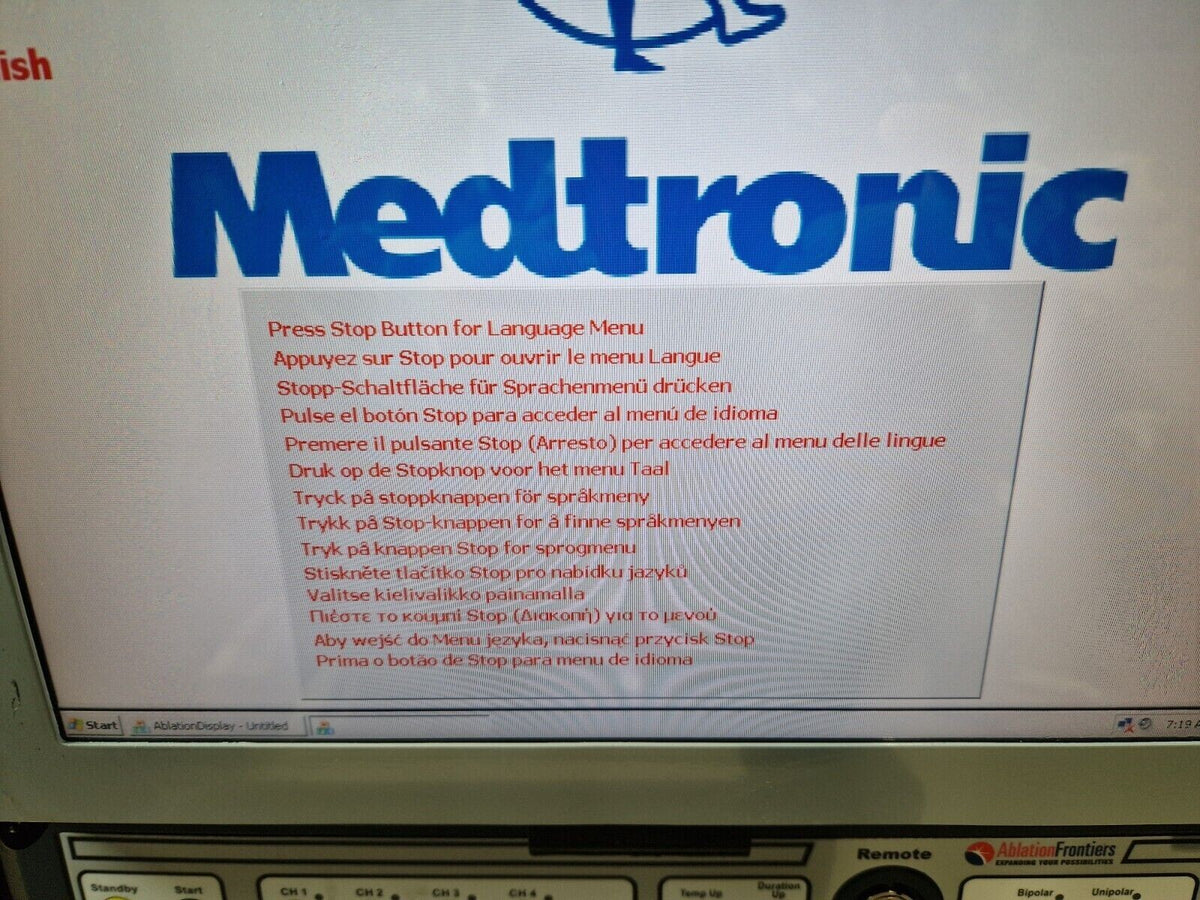 medtronic genius channel RF generator ref:990018 600V bipolar 300V unipolar3