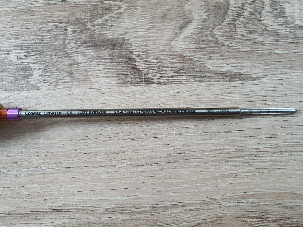 linvatec conmed genesys matry x 5.5 6.5mm Interference screw driver ref D86535