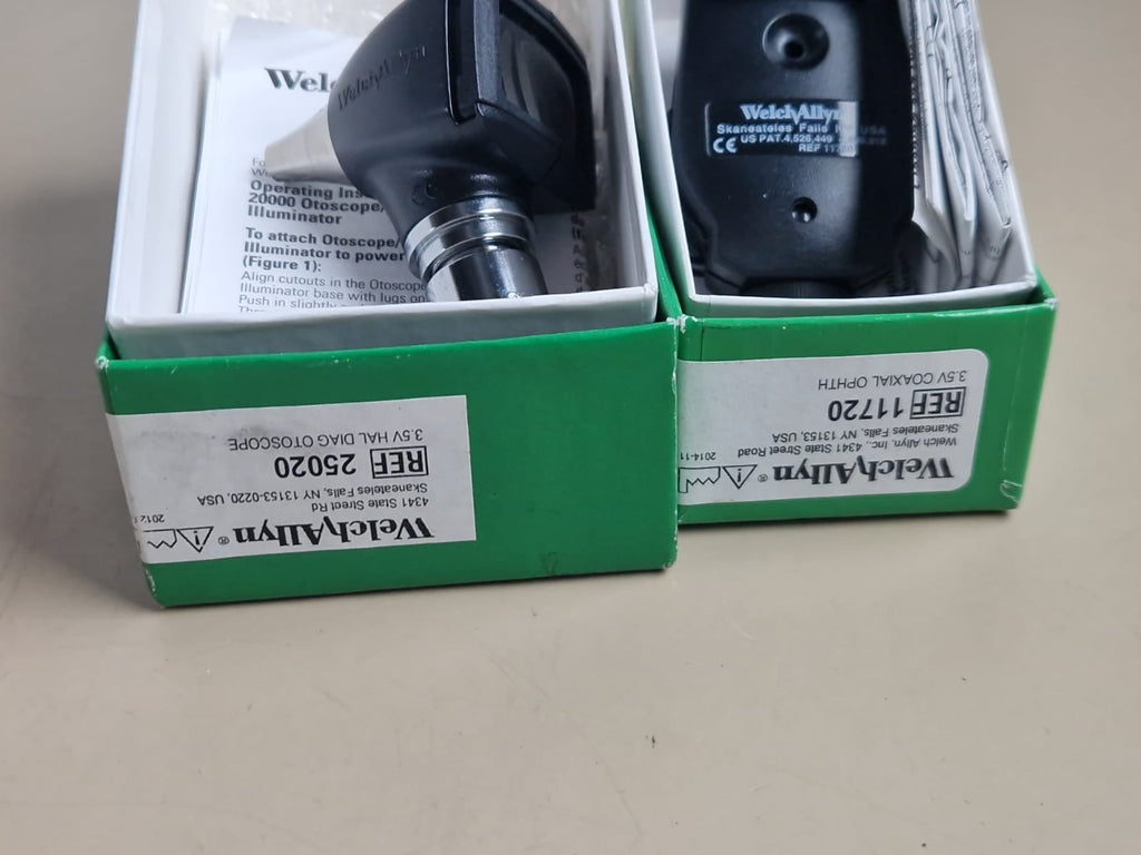 welch allyn ophthalmoscope 11720 with welch allyn 25020 diagnostic otoscope head6