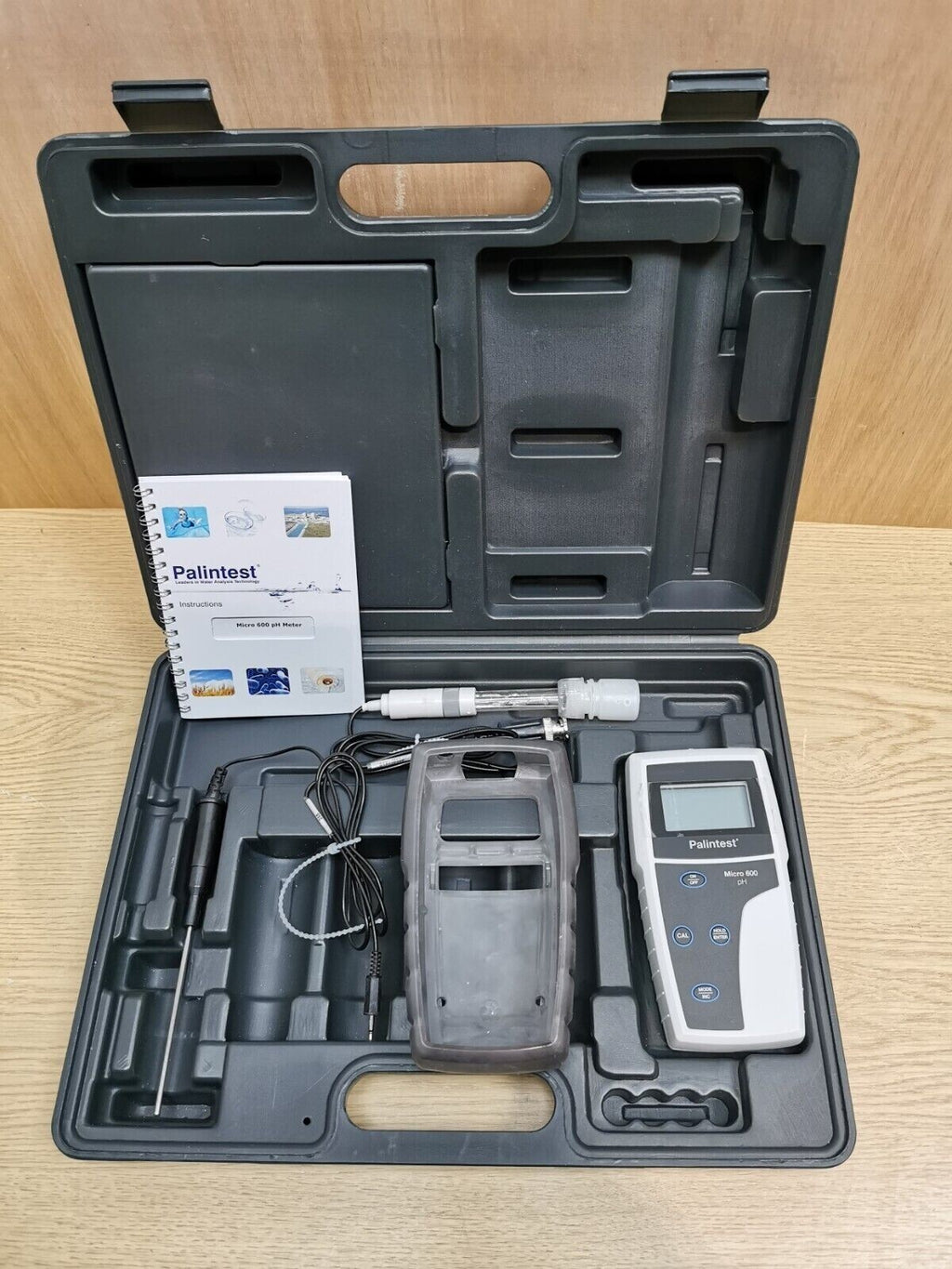 ph meter palintest micro 600 pH meter with electrode + probe / battery operated0