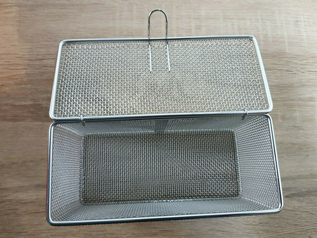 new sterilizatio wire mesh + lock medical Instruments tray dental Box0