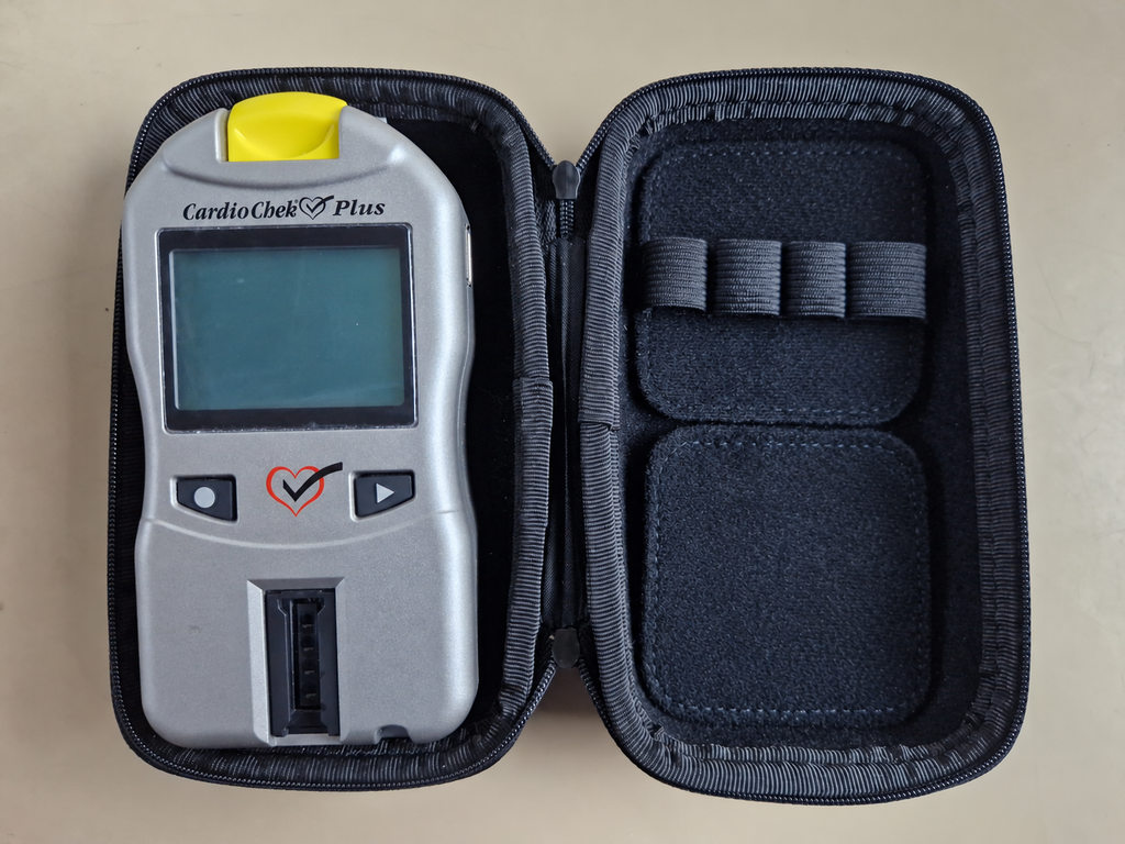 CardioChek Plus Point-of-Care Cholesterol Glucose Lipid Blood Analyzer + Carry Case