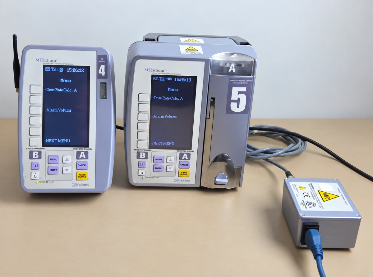 IRADIMED MRidium 3850R MRI Infusion Pump System + 3855 Remote Display & Power Module