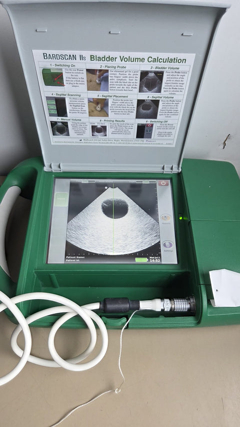 Bard Bardscan IIs Portable Ultrasound Bladder Scanner with Probe and Printer