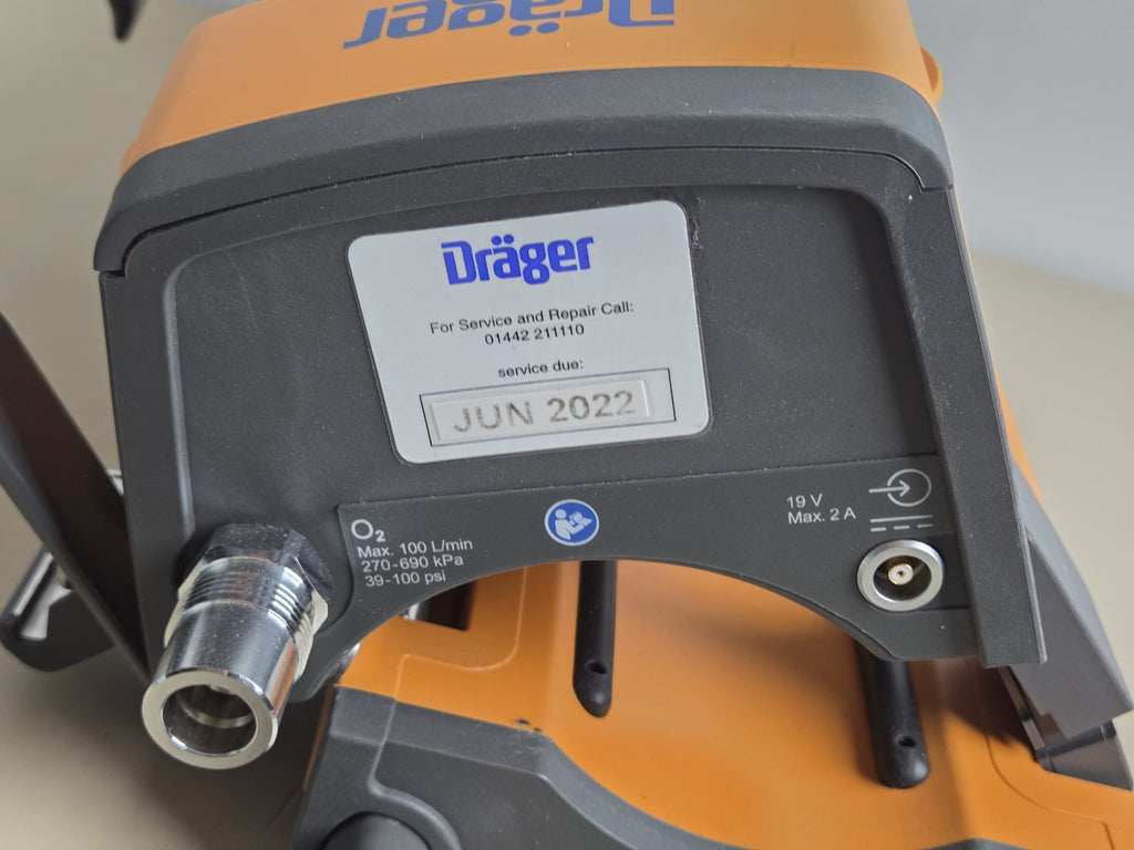 DRAEGER Drager VE300 PLUS Portable Transport Ventilator with CO2 sensor + hose + charger Transport Ventilator