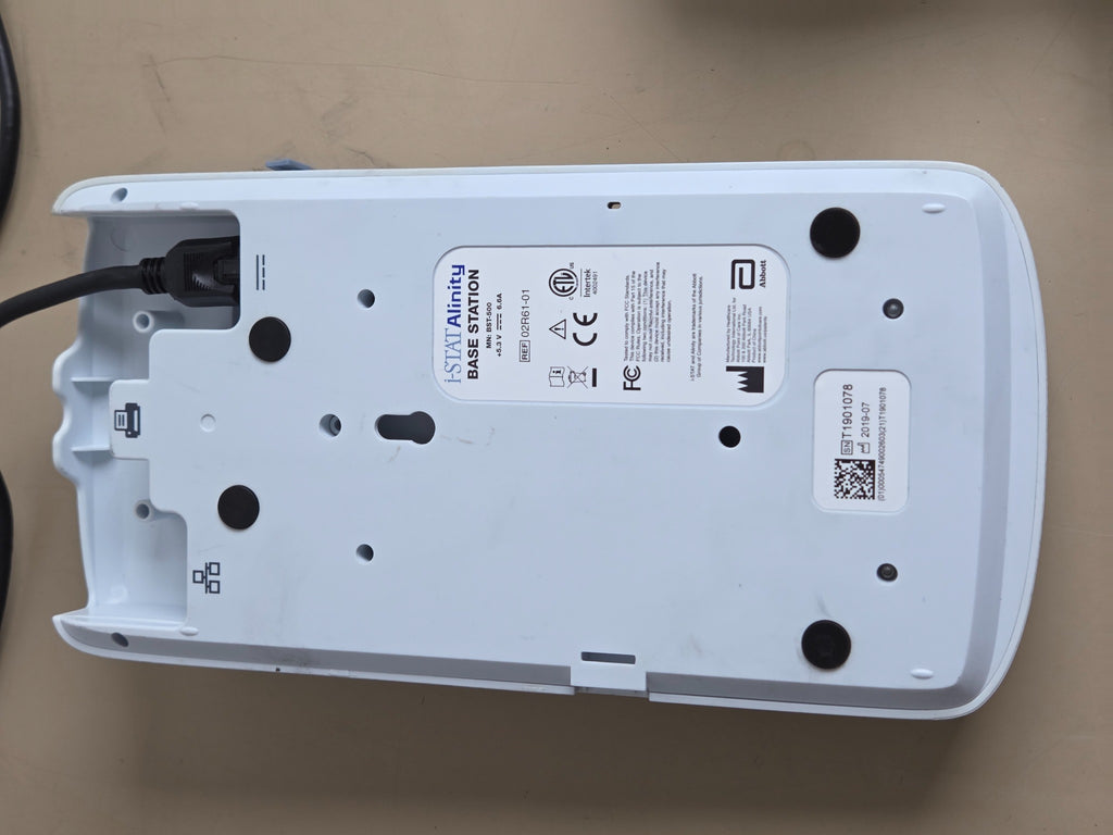 Abbott i-STAT Alinity base station underside