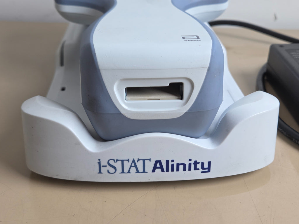 Abbott i-STAT Alinity cartridge port and base station front