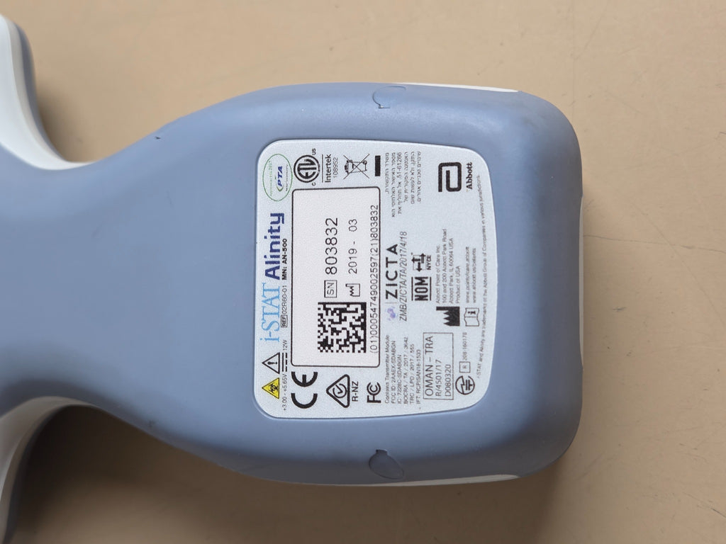 Abbott i-STAT Alinity handheld analyzer serial number 803832