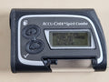 Accu-Chek Spirit Combo insulin pump front view showing battery type menu