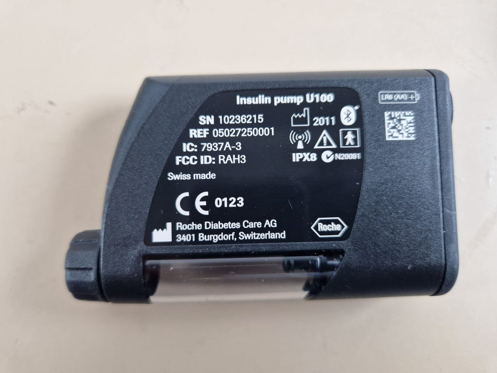 Accu-Chek Spirit Combo insulin pump rear identification label