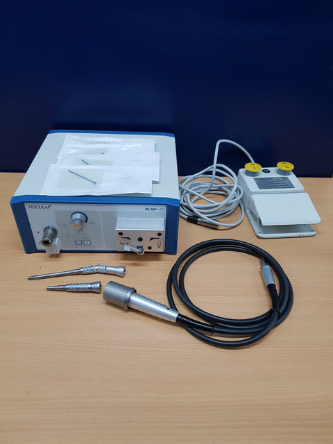 Complete Aesculap ELAN-EC GA835 surgical power system, accessories and foot pedal
