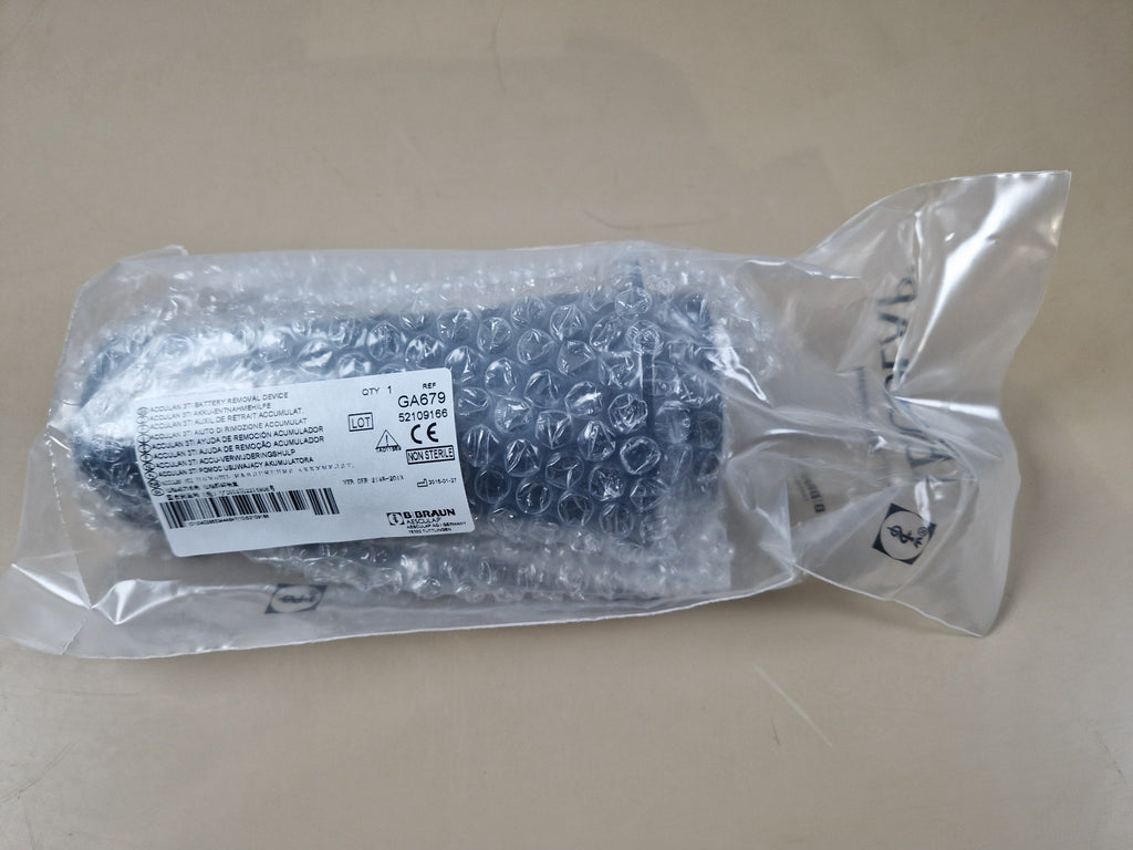 Aesculap GA679 Acculan 3Ti battery removal device packaging label