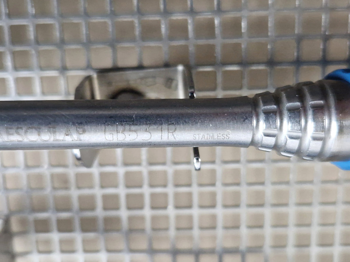 Aesculap GB531R straight attachment — original engraved reference