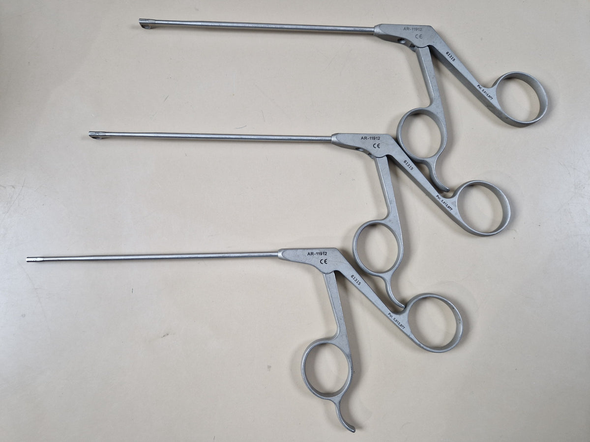 Three Arthrex AR-11912 WideBiter 90 degree right rotary tip arthroscopy punches