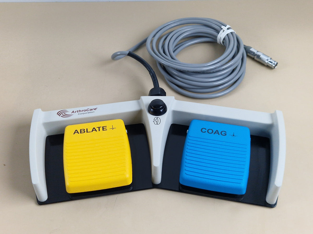 ArthroCare Aquiline 971-SWNOM dual footswitch front view with Ablate and Coag pedals