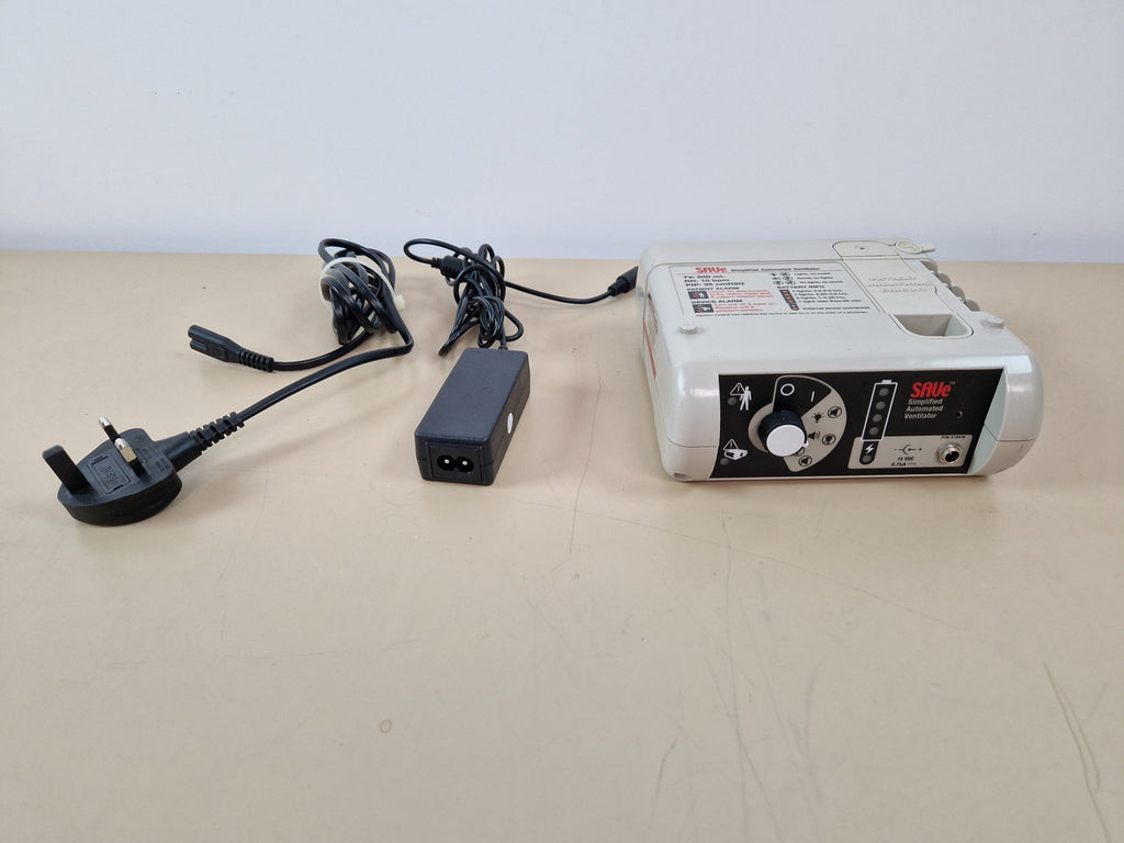 AutoMedx SAVe 600x10 Simplified Automated Ventilator with power adapter