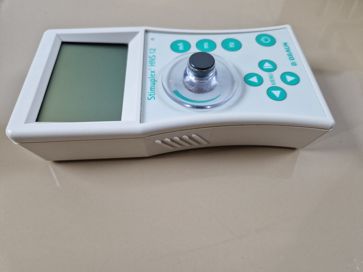 B. Braun Stimuplex HNS 12 nerve stimulator front view