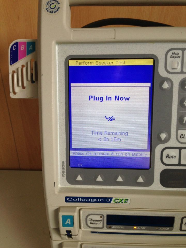 BAXTER Colleague CXE 3 volumetric infusion pump