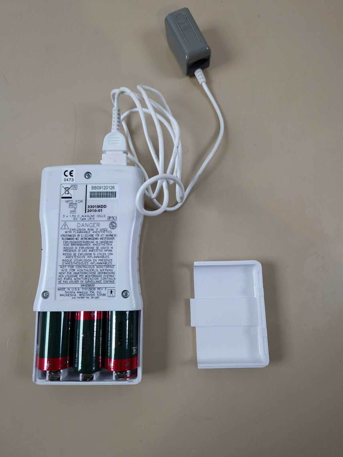 BCI 3301 rear battery compartment and sensor cable