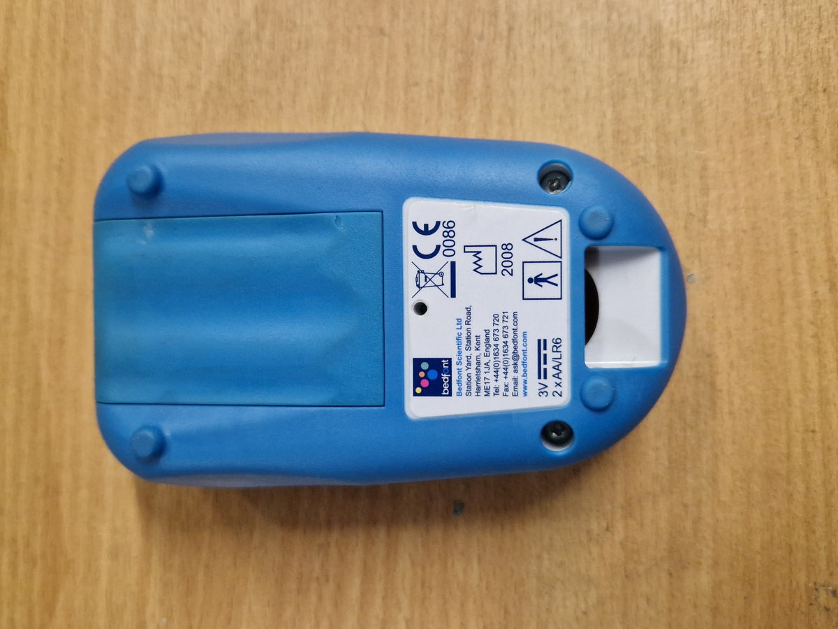 Bedfont piCO+ Smokerlyzer rear label CE 0086