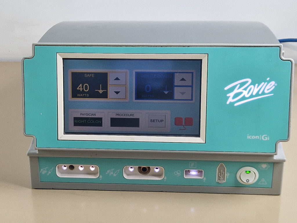 Bovie ICON Gi GI120 electrosurgical generator Safe Cut and Gentle Coag display