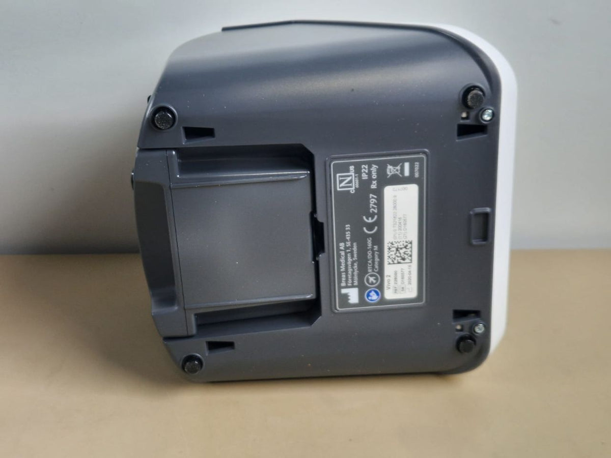 BREAS Vivo 2 ventilator with breathing tube