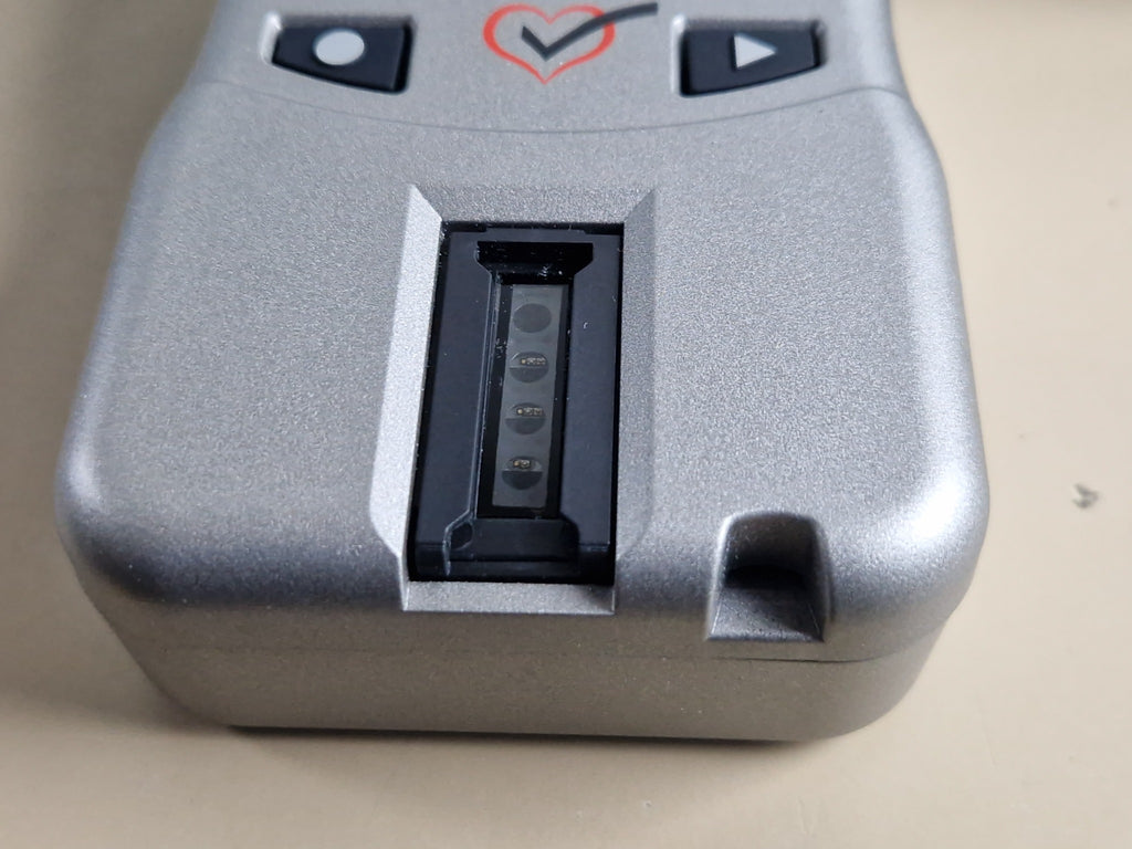 CardioChek Plus analyzer test strip port close-up