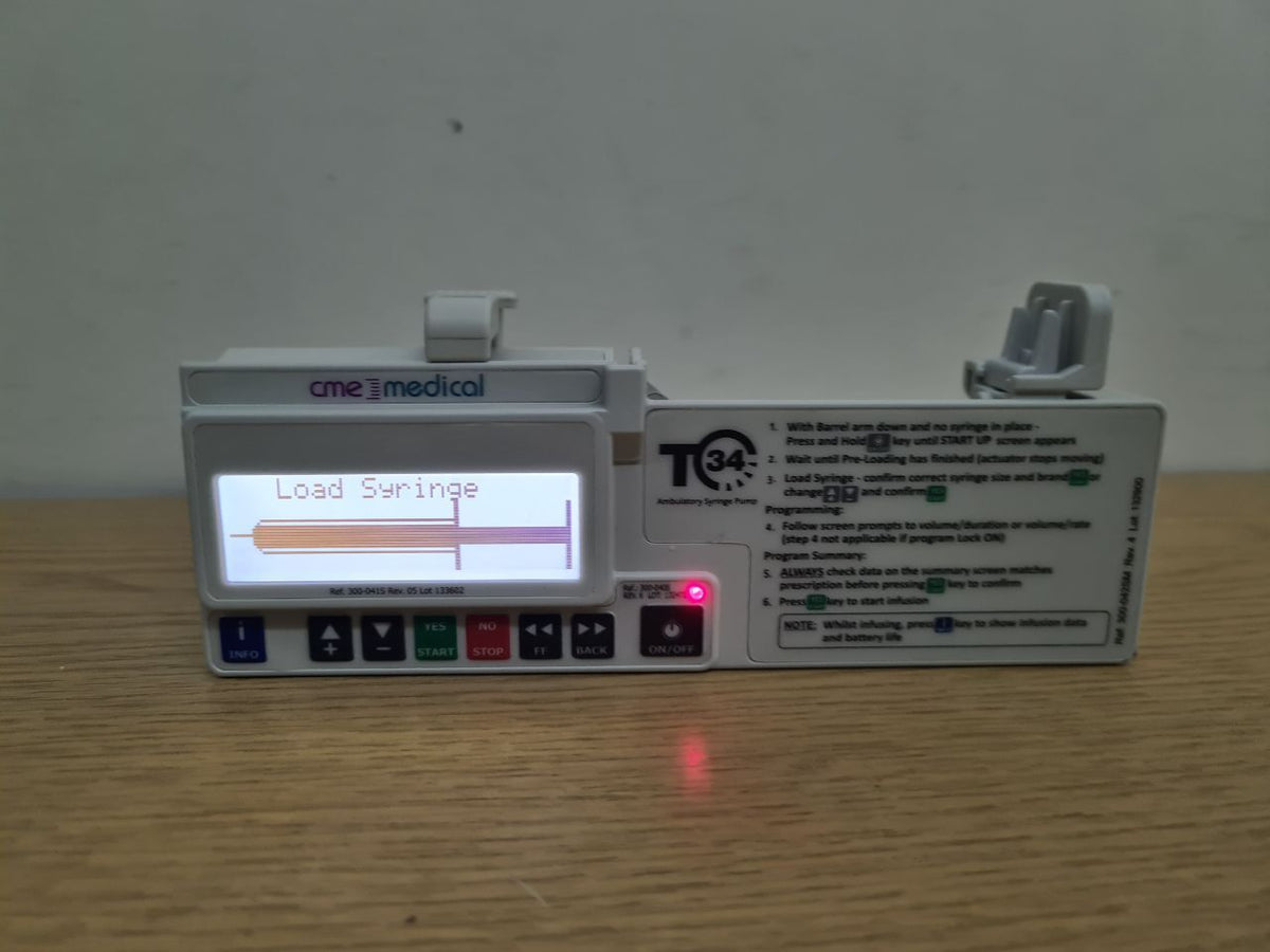 CME McKinley T34 syringe infusion pump driver