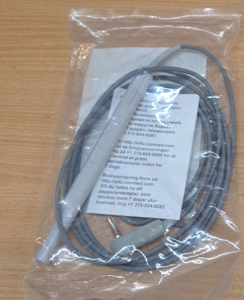 CONMED reusable foot control pencil REF 7-900-6 packaged, with attached cord