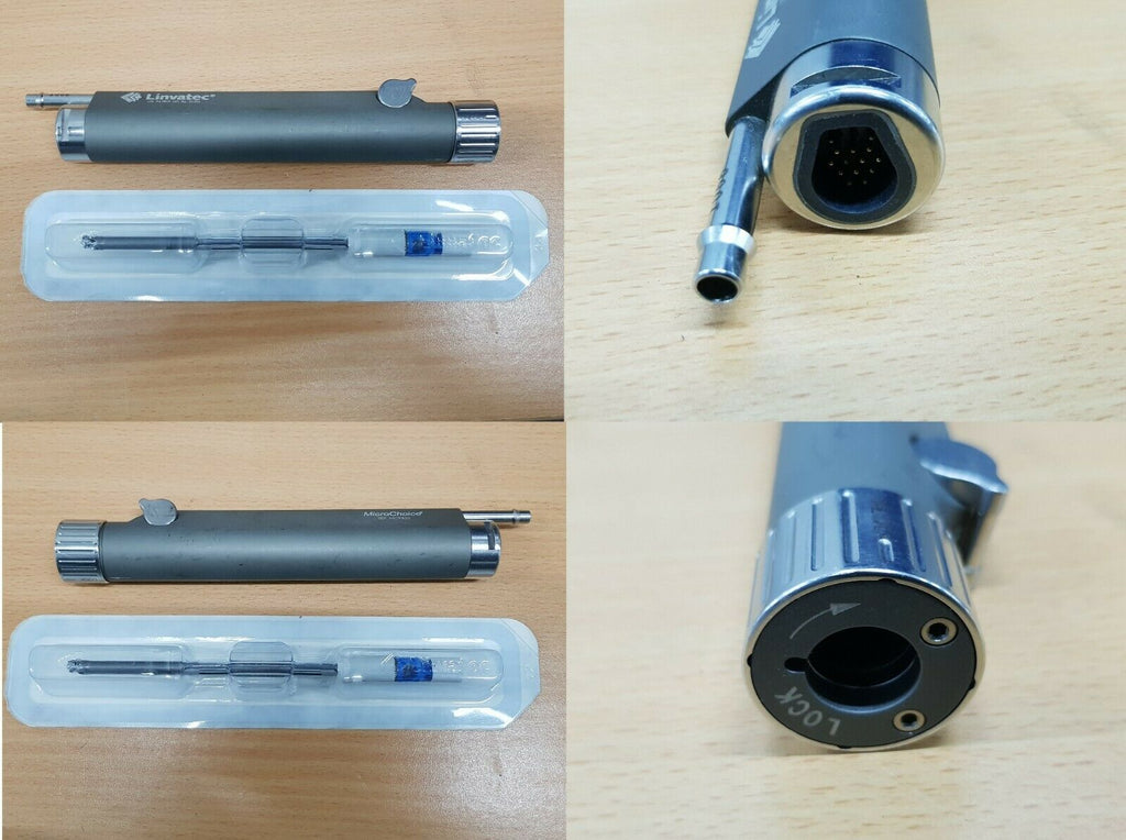 ConMed Linvatec MicroChoice shaver handpiece with sample burr blade