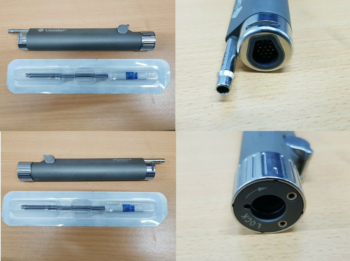 ConMed Linvatec MicroChoice shaver handpiece with sample burr blade