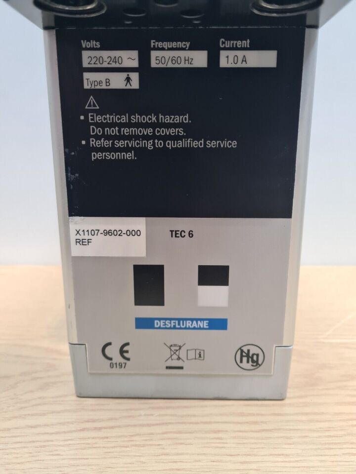 Datex-Ohmeda Tec 6 Plus Desflurane Vaporizer