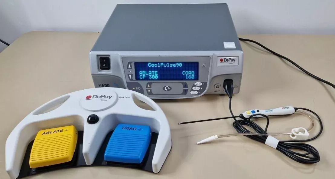 DePuy Mitek VAPR VUE RF generator with wireless footswitch