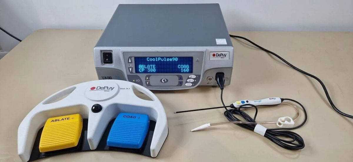 DePuy Mitek VAPR VUE RF generator with wireless footswitch