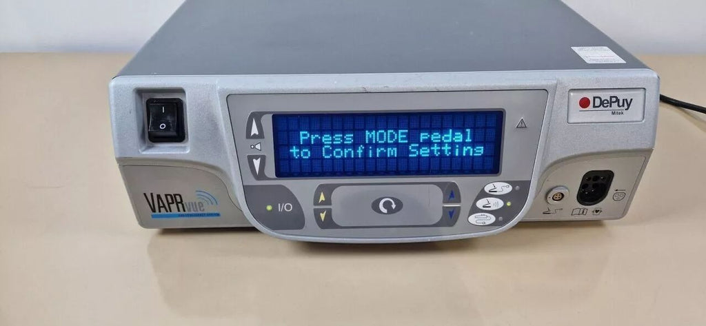 DePuy Mitek VAPR VUE RF generator with wireless footswitch