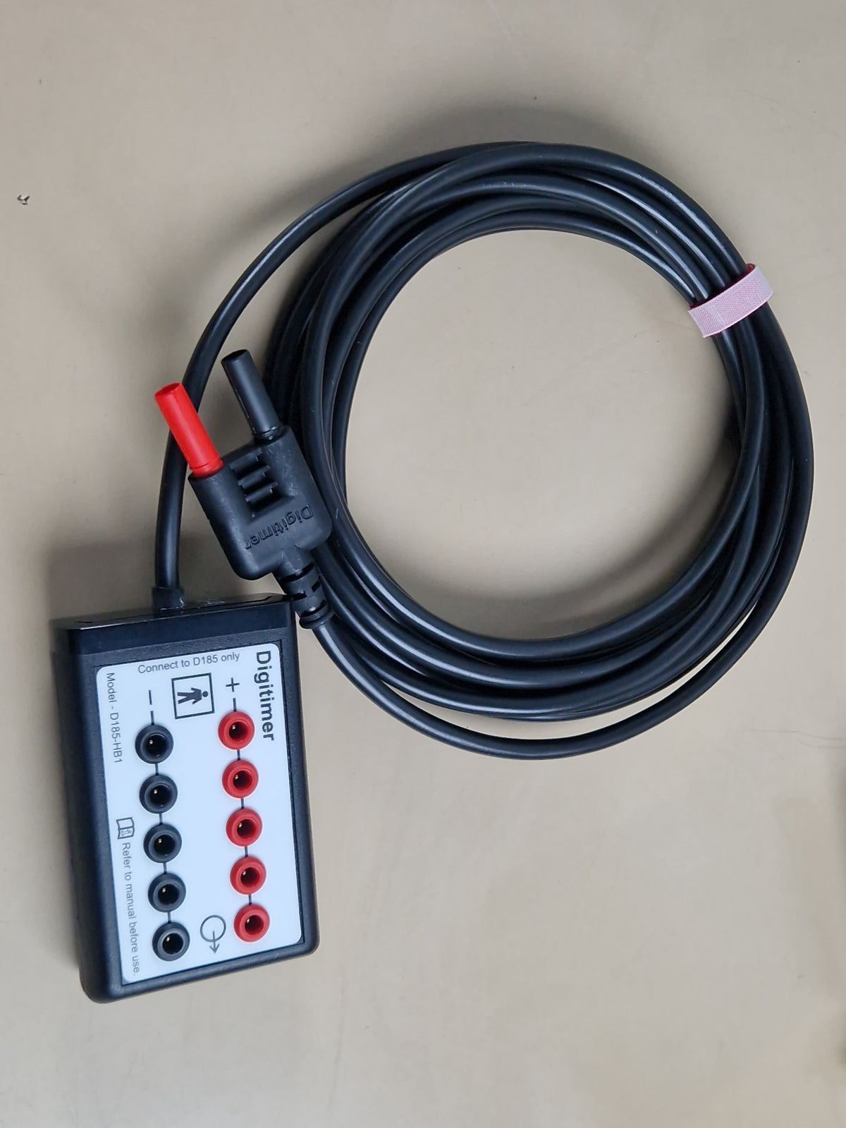 Digitimer D185-HB1 electrode connection headbox and cable