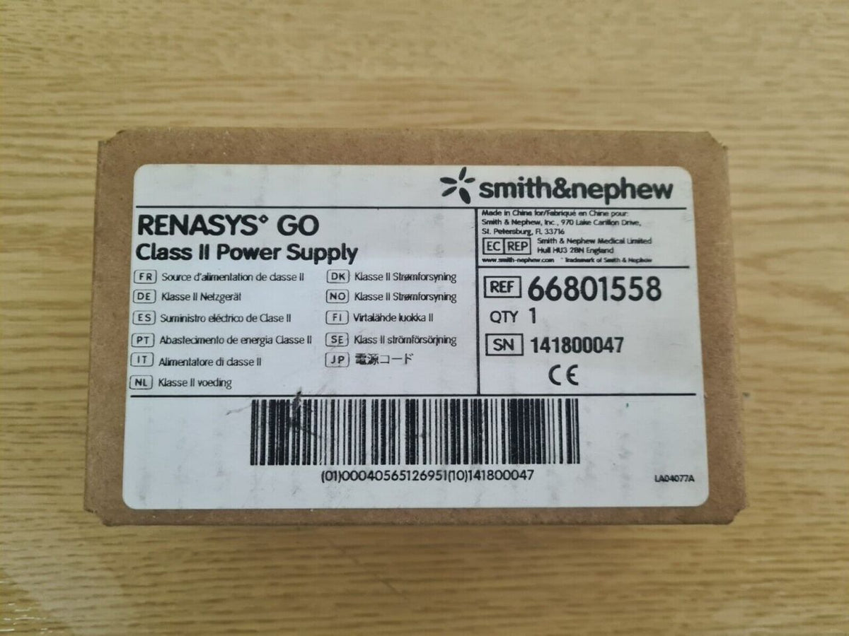 Smith & Nephew RENASYS GO Class II Power Supply Adapter 100–240V - photo 1