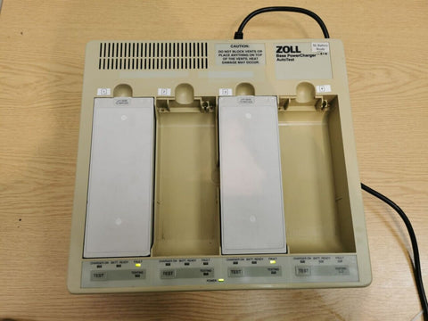 ZOLL Base PowerCharger 4x4 AutoTest with 2 PD4410 Batteries - photo 2