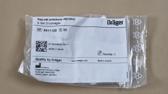 DRAEGER ventilator pre. set pressure regulator 8411129