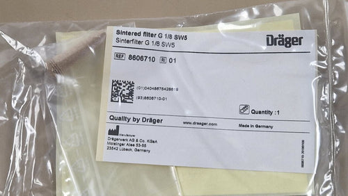 Drager 8606710 sintered filter G 1/8 SW5